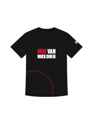 MaxFun kids T-shirt "Moe van niks doen"