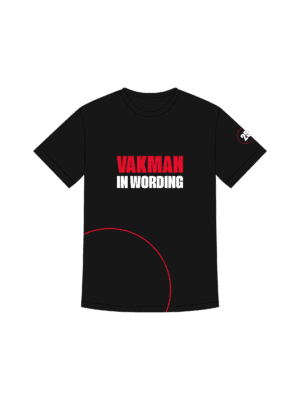 MaxFun kids T-shirt "Vakman in wording"